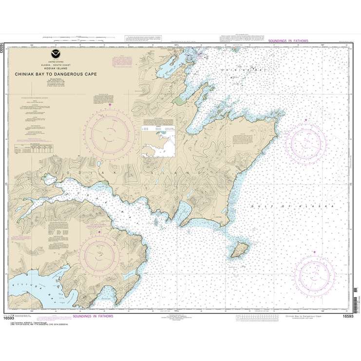 Paradise Clay NO_16593 HISTORICAL NOAA Chiniak Bay to Dangerous Cape
