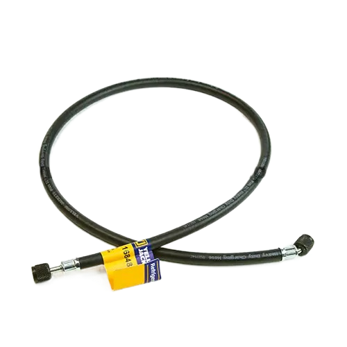 Yellow Jacket 16848 48", 1/4" Str. fl. x 1/4" 45°, ammonia charging hose