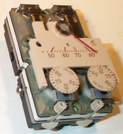Siemens 192-206 ROOM TEMP THERMOSTAT, PNEUMATIC, DUAL SETPOINT, DA, DAY/NIGHT/VENT, FAHRENHEIT