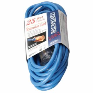SOUTHWIRE 02467 25Ft.14/3Sjtw-A Fluor.Blue Extension Low Temp.