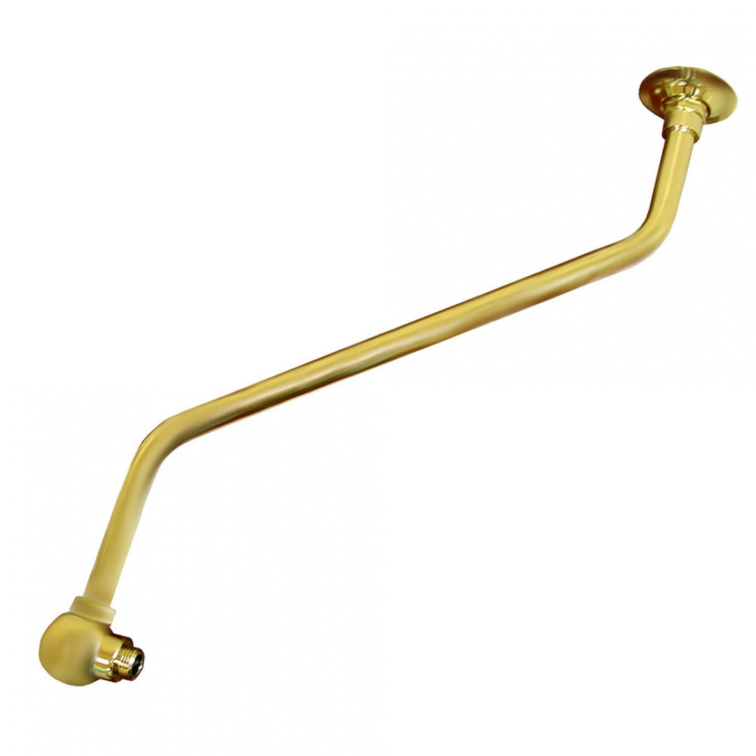 Jones Stephens S01158 Polished Brass PVD 18" Double Offset Shower Arm