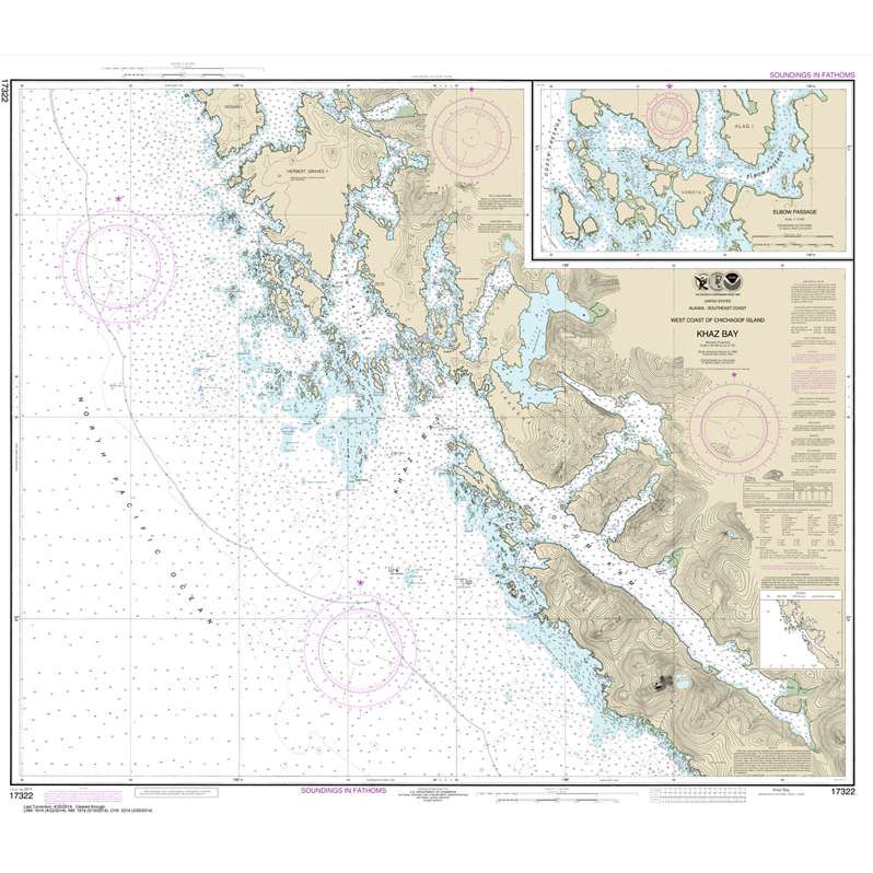 Paradise Clay NO_17322 HISTORICAL NOAA Khaz Bay: Chichagof Island Elbow Passage