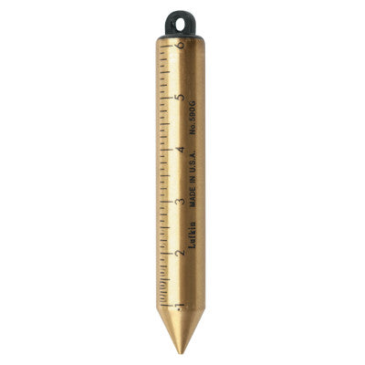 Lufkin 590GN Plumb Bob Gra 20Oz Brass Inage