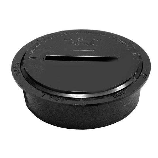 Jones Stephens C60011 3" ABS Internal Pipe Cleanout with 2-1/2" IPS Countersunk Plug