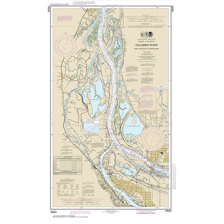 Paradise Clay NO_18525 HISTORICAL NOAA Columbia River Saint Helens to Vancouver