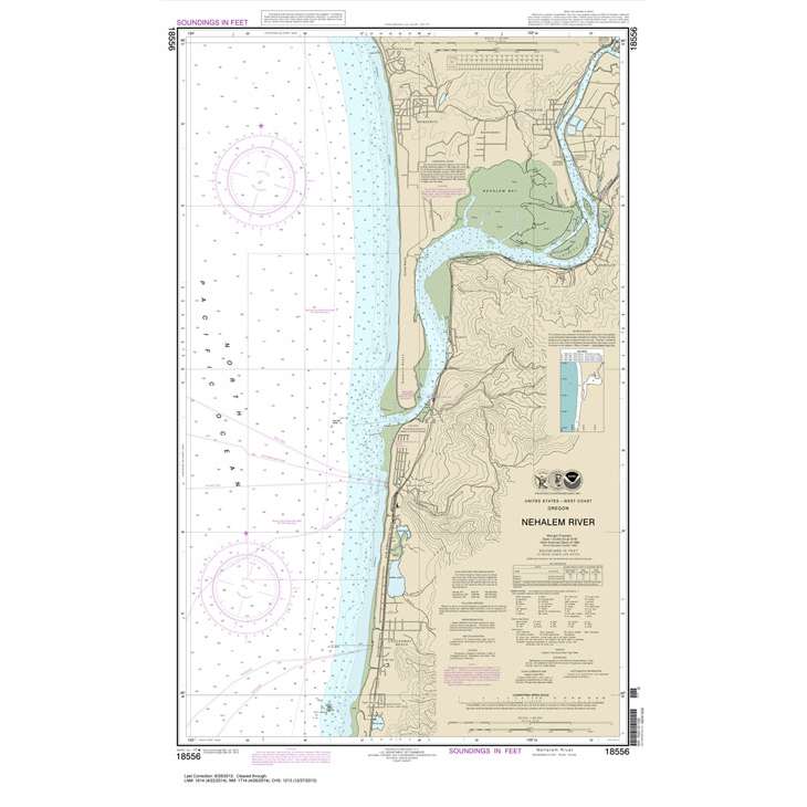 Paradise Clay NO_18556 HISTORICAL NOAA Chart Nehalem River