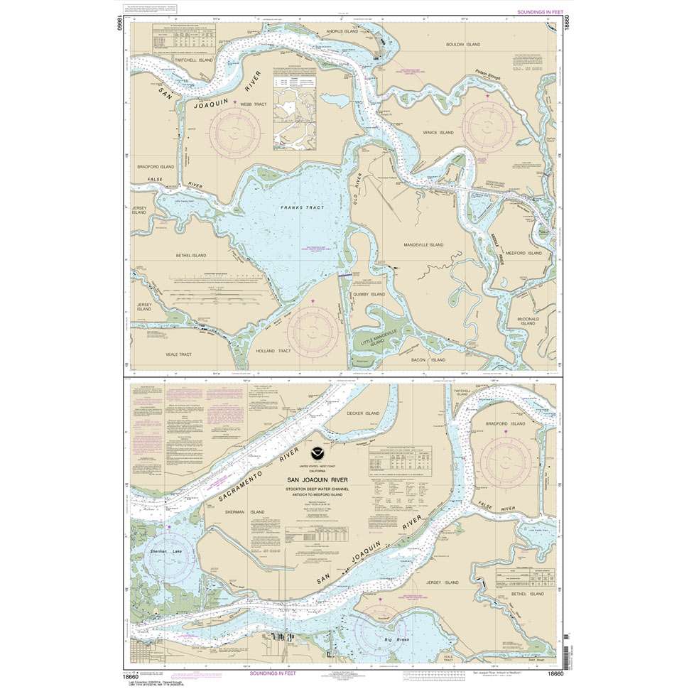 Paradise Clay NO_18660 HISTORICAL NOAA San Joaquin River Stockton Deep Water Channel Antioch to Medford Island