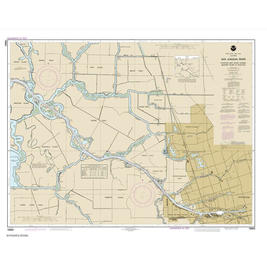 Paradise Clay NO_18663 HISTORICAL NOAA San Joaquin River Stockton Deep Water Channel Medford Island to Stockton