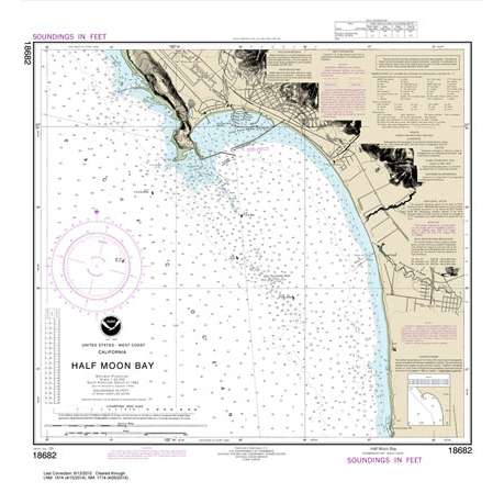 Paradise Clay NO_18682 HISTORICAL NOAA Chart Half Moon Bay