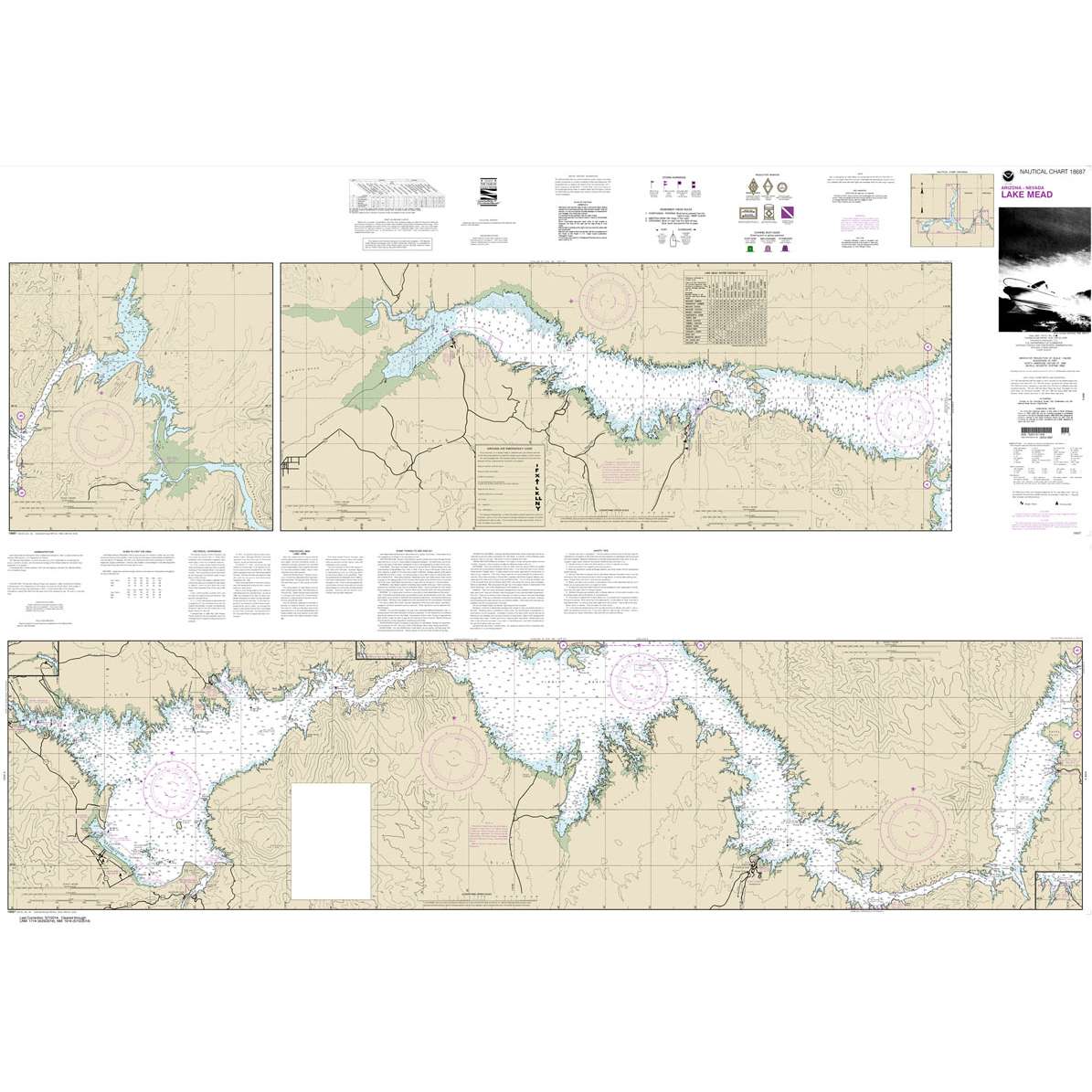 Paradise Clay NO_18687 HISTORICAL NOAA Chart Lake Mead