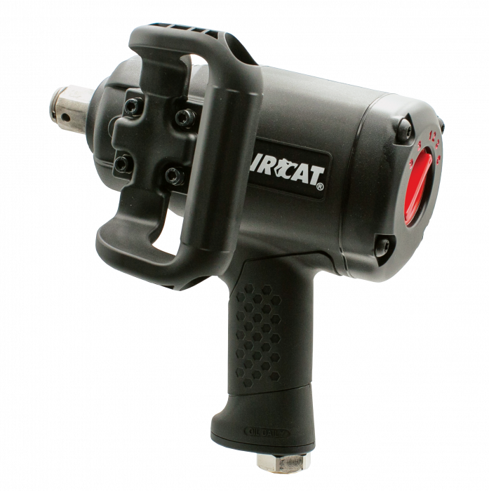 AirCat 1870-P-6 1" Low Weight Pistol Impact wrench w/6" Ext. Anvil 2100 ft-lbs