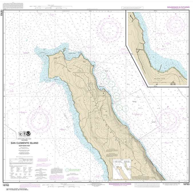 Paradise Clay NO_18763 HISTORICAL NOAA San Clemente lsland northern part;Wison Cove