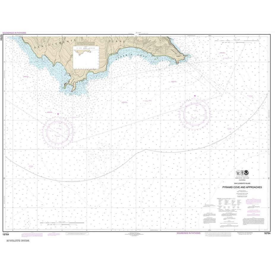 Paradise Clay NO_18764 HISTORICAL NOAA San Clemente Island Pyramid Cove and approaches