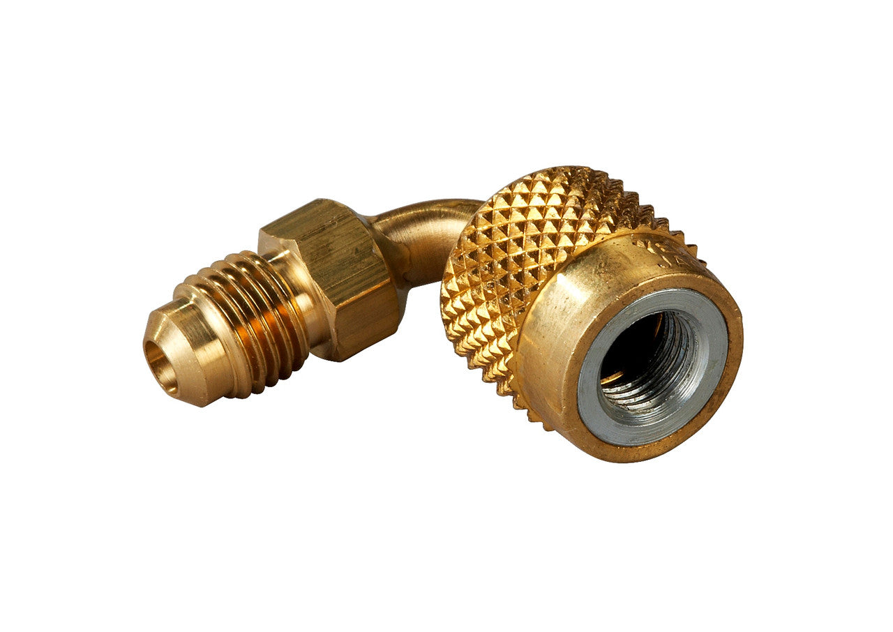 Yellow Jacket 19220 3/16" Female QC 90° x 1/4" Male flare