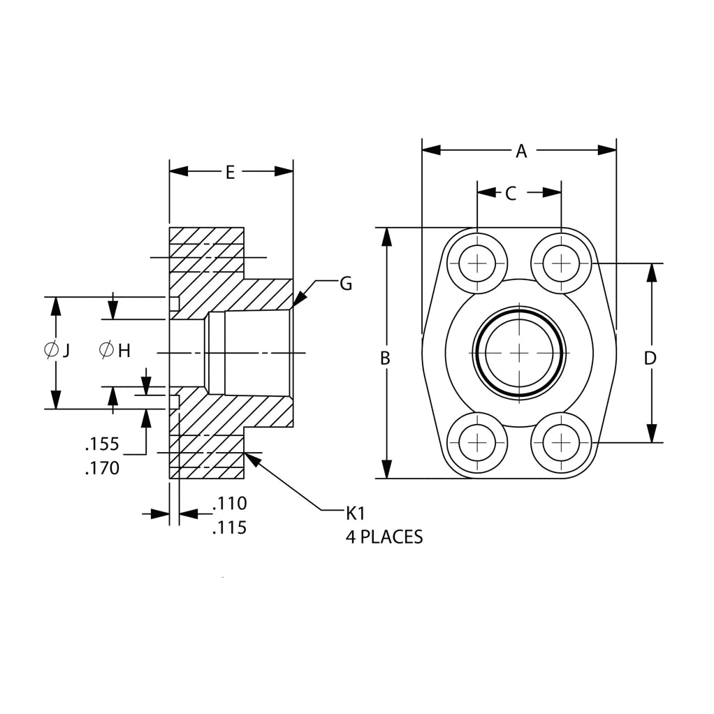 Brennan 1927-62-16-20 16Fp-20Orf Flange Code 62
