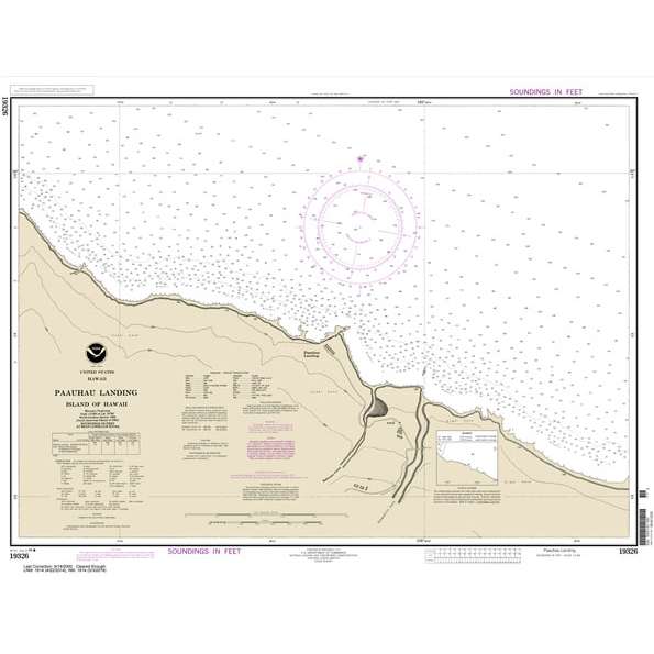 Paradise Clay NO_19326 HISTORICAL NOAA Chart Pa'auhau Landing Island Of Hawai'i