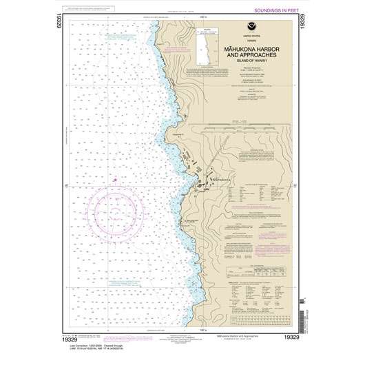 Paradise Clay NO_19329 HISTORICAL NOAA Mahukona Harbor and approaches Island Of Hawai'i
