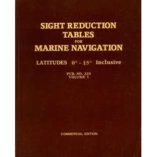 Paradise Clay CEL002 SIGHT REDUCTION TABLES FOR MARINE NAVIGATION Pub. No. 229 (HO-229) - Commercial Edition - Book