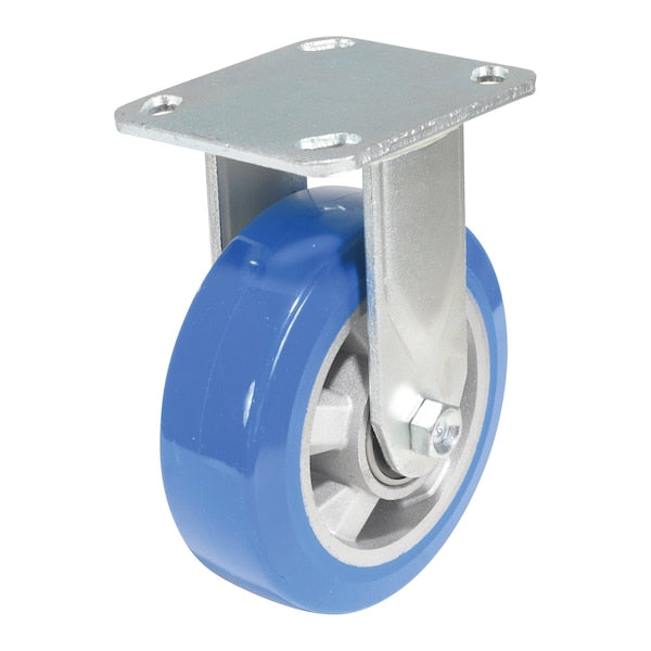 Vestil CST-PB-6X2PUA-R Polyurethane Precision Ball Bearing Rigid Caster 6 In. x 2 In. 661 lb Blue/Gray