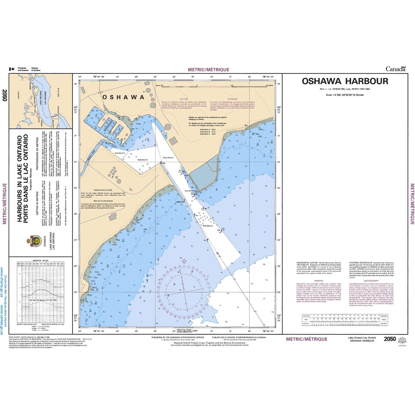 Paradise Clay CAN2050 CHS Chart Oshawa Harbour