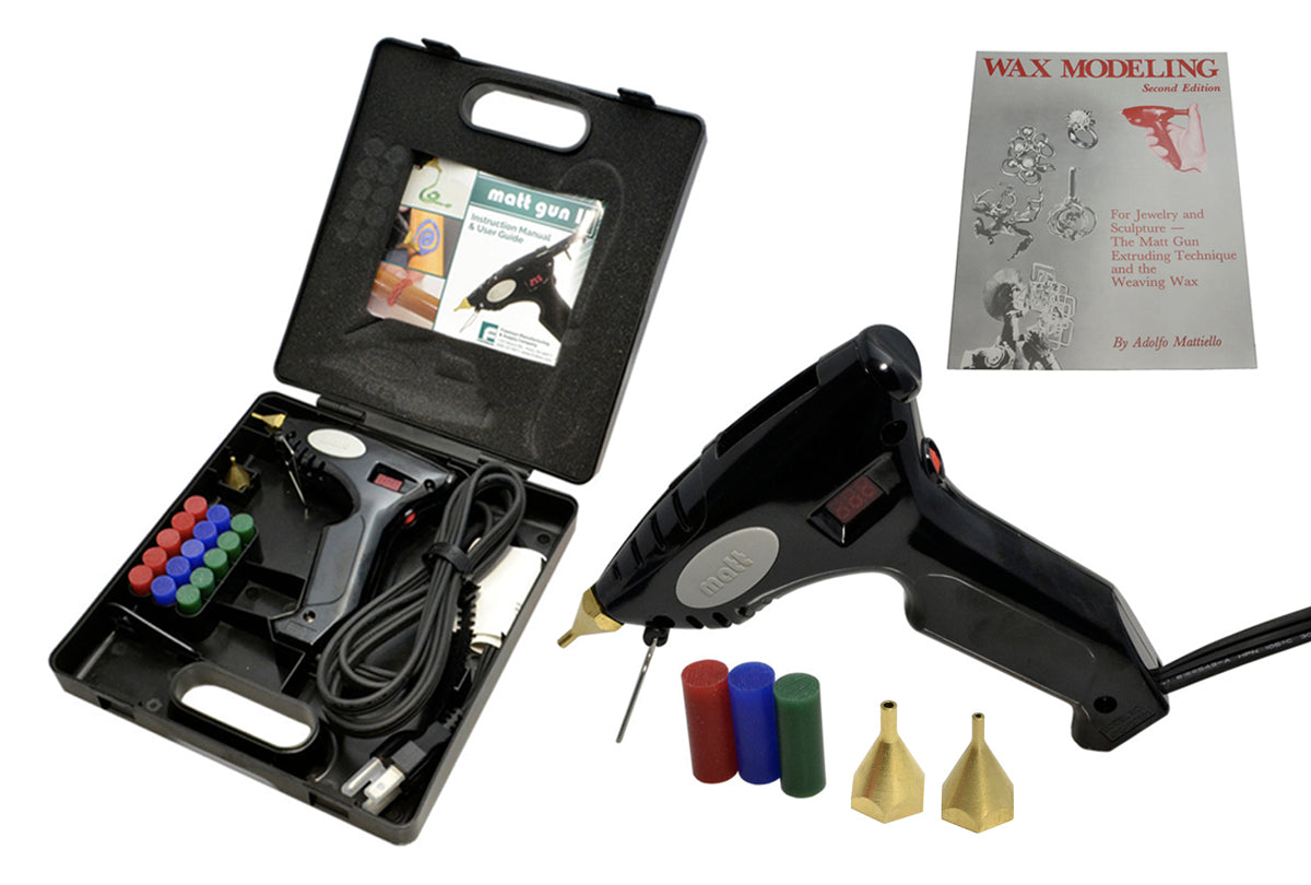 Grobet USA® 21.0955 Matt Wax Gun Kit, 110 Volt, EA