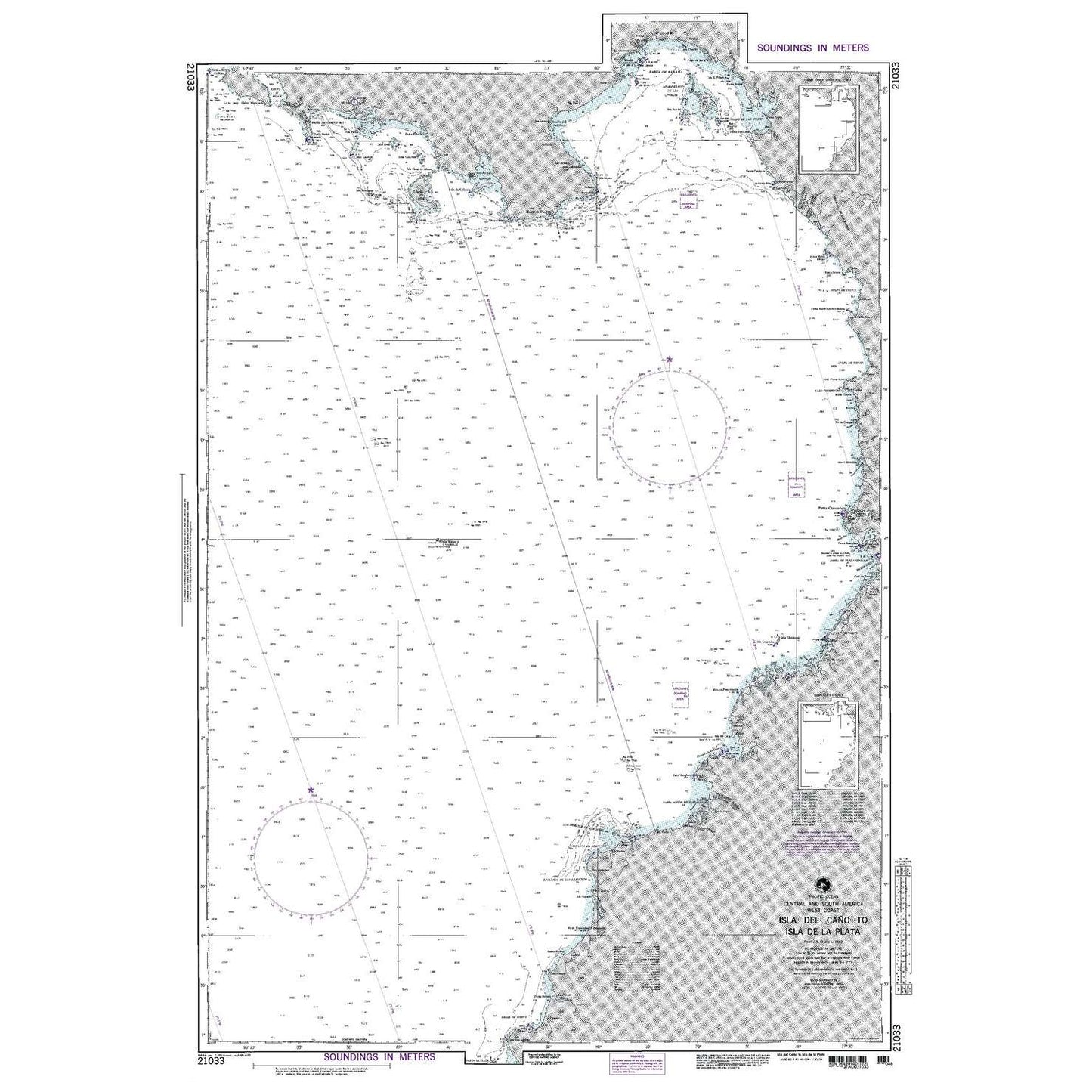 Paradise Clay NGA_21033 NGA Chart Isla del Cano to Isla La Plata