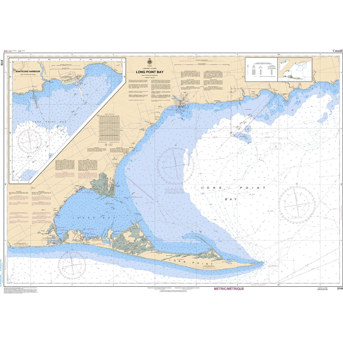 Paradise Clay CAN2110 CHS Chart Long Point Bay