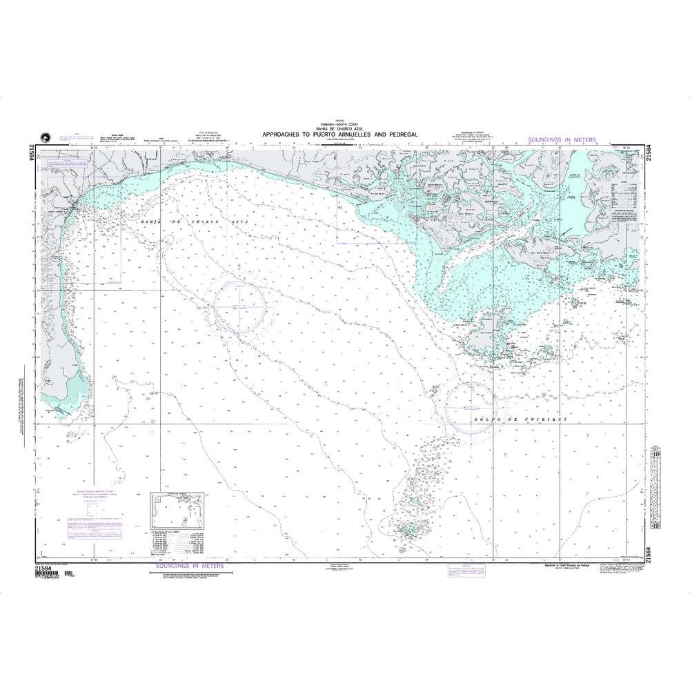 Paradise Clay NGA_21584 NGA Chart Approaches to Puerto Armuelles and Pedre