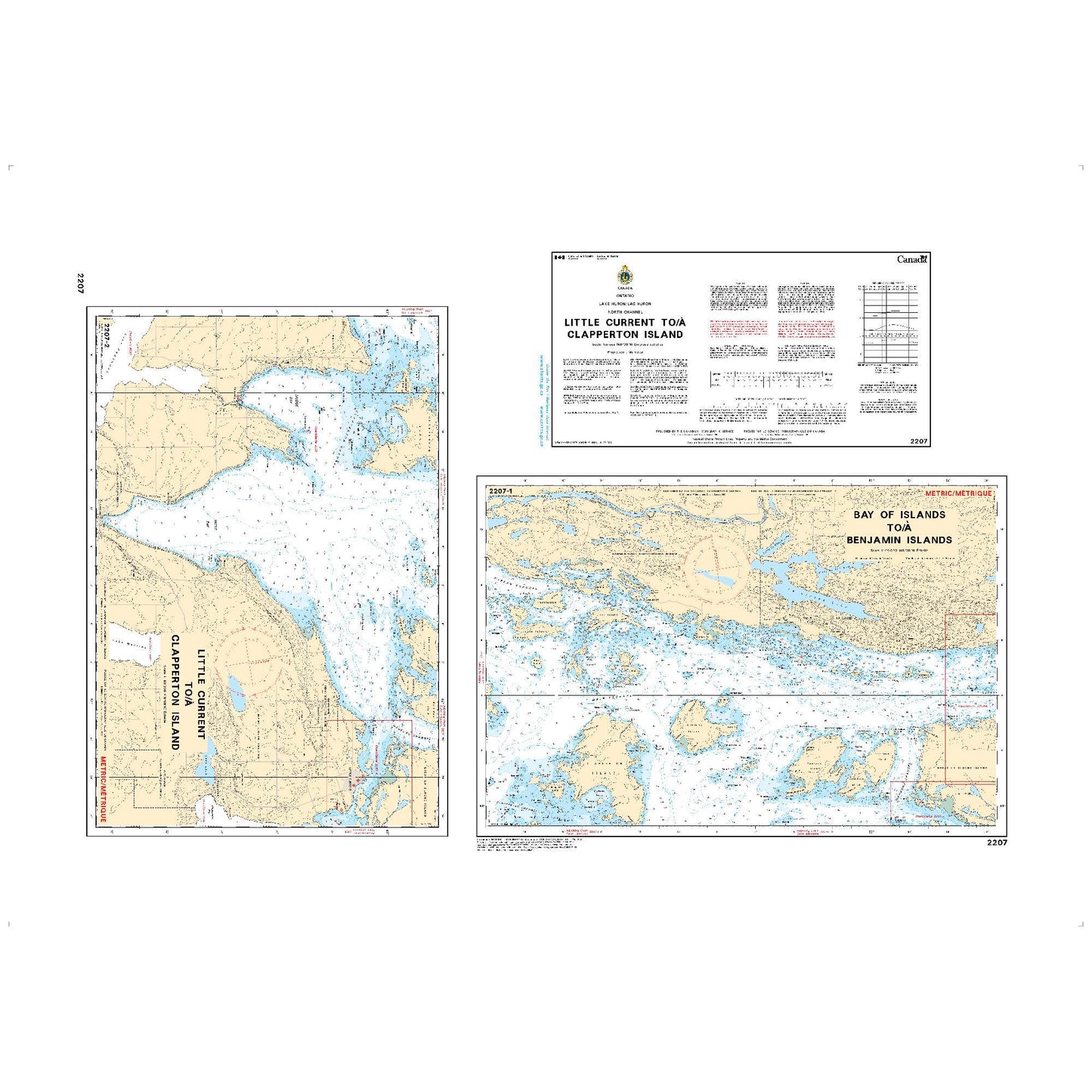 Paradise Clay CAN2207 CHS Chart Little Current to/ Clapperton Island