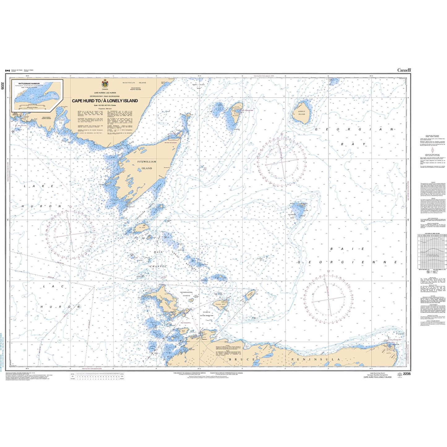 Paradise Clay CAN2235 CHS Chart Cape Hurd to/ Lonely Island