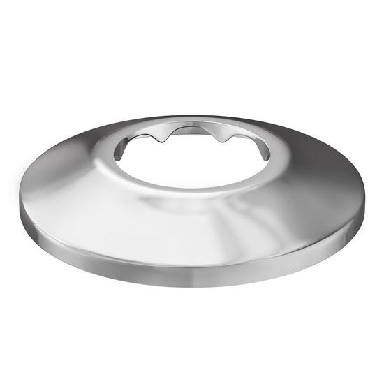 Jones Stephens E01100 1" CTS Chrome Plated Steel Shallow Escutcheon, Bag of 25