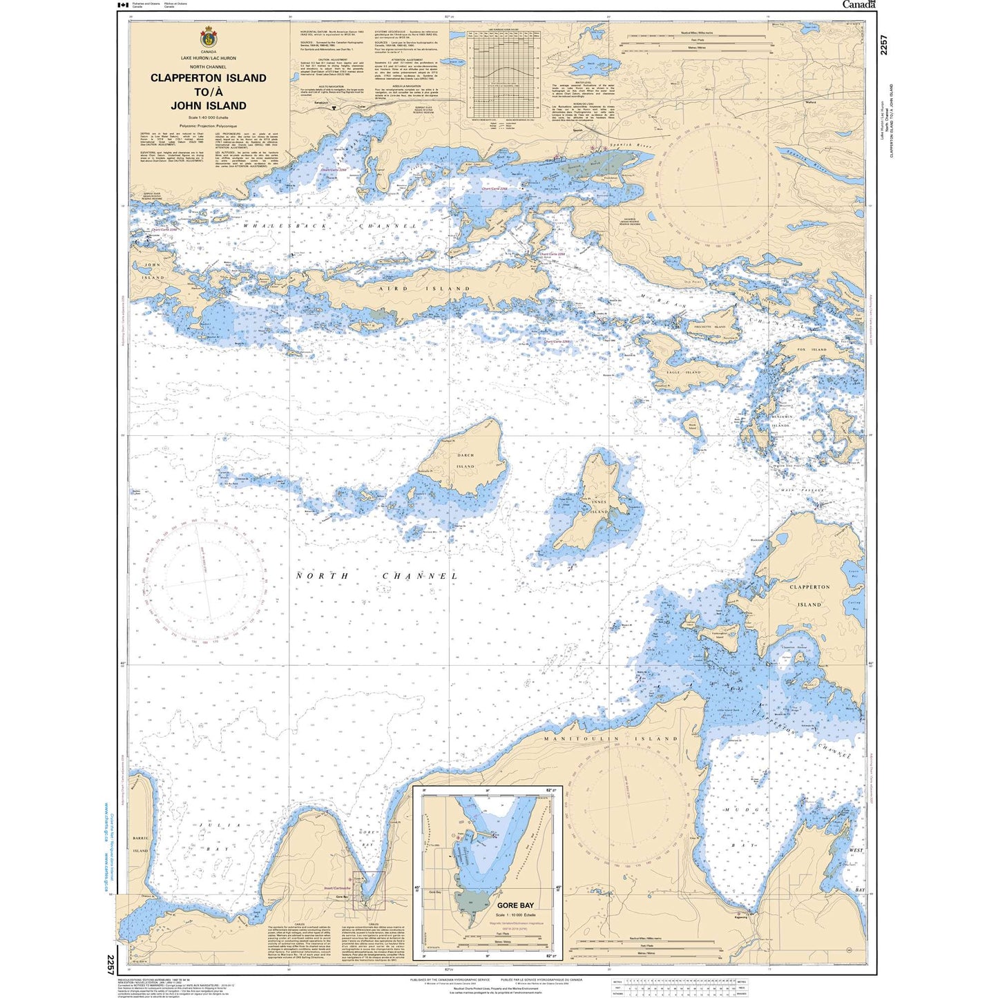 Paradise Clay CAN2257 CHS Chart Clapperton Island to/ John Island