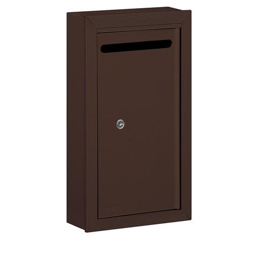 Mailboxes 2260ZP Salsbury Letter Box (Includes Commercial Lock) - Slim - Surface Mounted - Bronze - Private Zccess