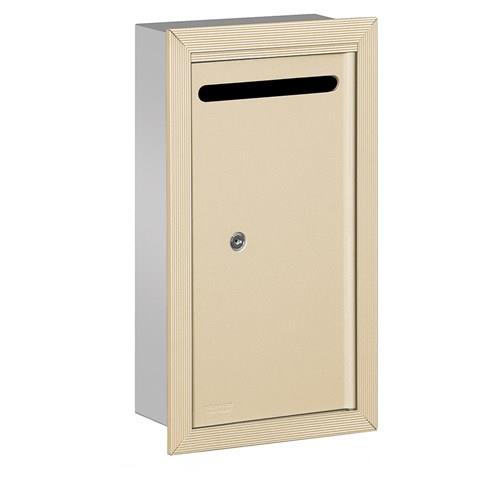 Mailboxes 2265SP Salsbury Letter Box (Includes Commercial Lock) - Slim - Recessed Mounted - Sandstone - Private Sccess