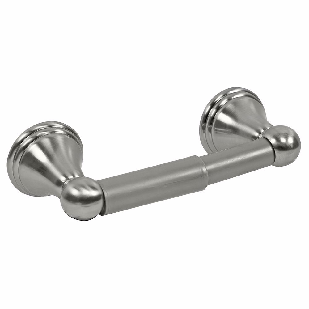 Jones Stephens 97301 Brushed Nickel Concealed Mount Bell Post Toilet Paper Holder