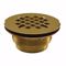 Jones Stephens D40203 2" IPS Shower Stall Drain with Polished Brass Strainer