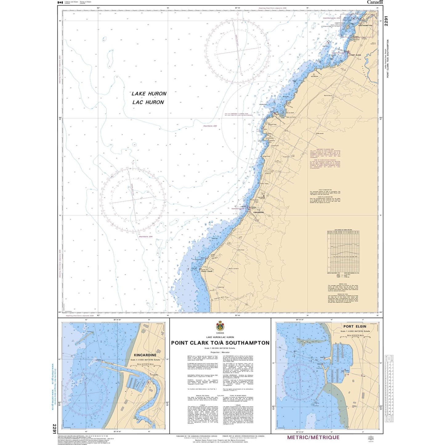 Paradise Clay CAN2291 CHS Chart Point Clark to/ Southampton