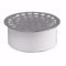 Jones Stephens D54004 4" PVC Snap-in Drain with 4-1/2" Stainless Steel Round Strainer