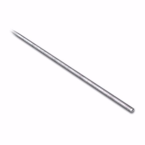 Jones Stephens T12110 1/2" x 10' Galvanized Threaded Steel Rod, Zinc Finish, Carton of 12