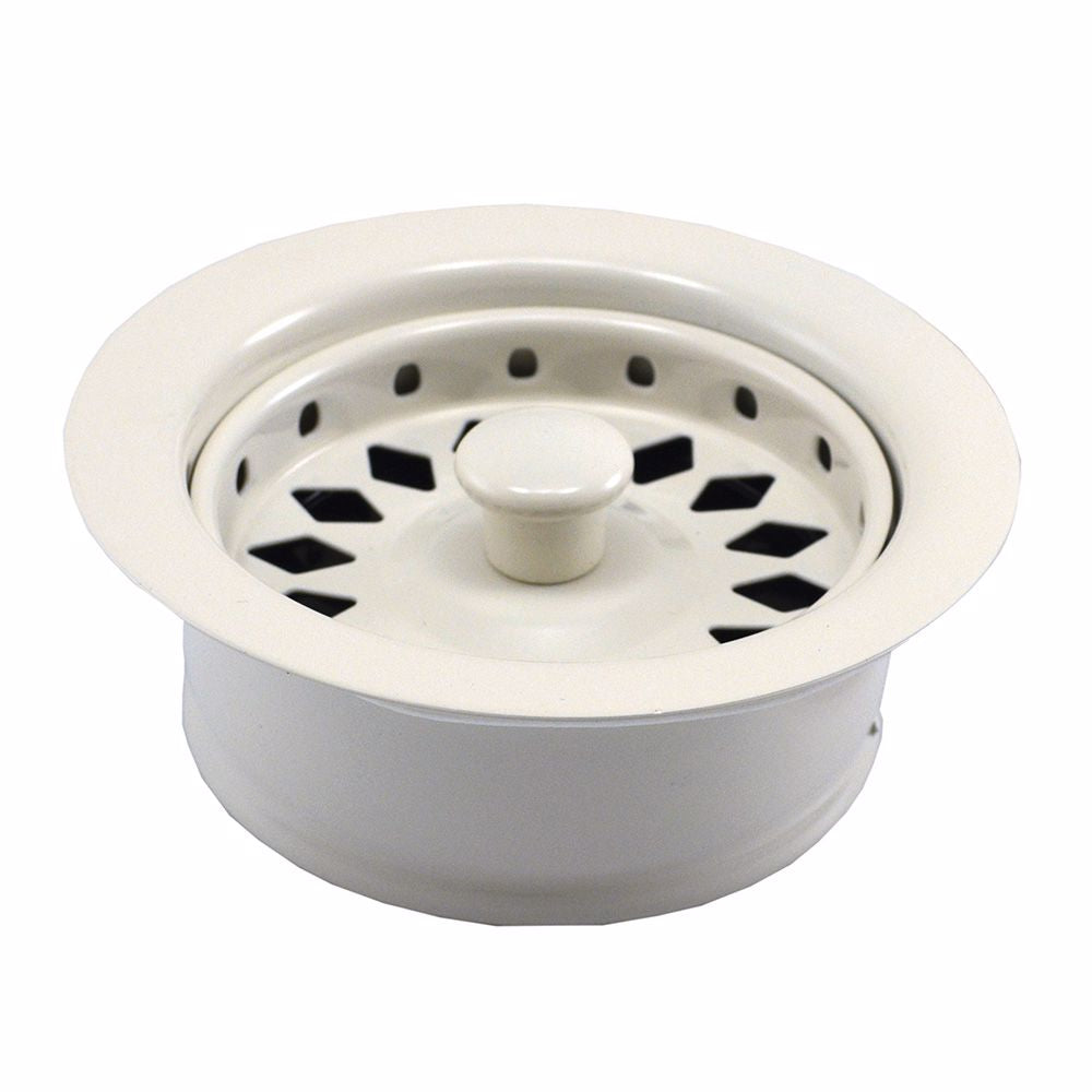 Jones Stephens B03003B Biscuit Disposer Flange with Basket Strainer and Stopper, Boxed