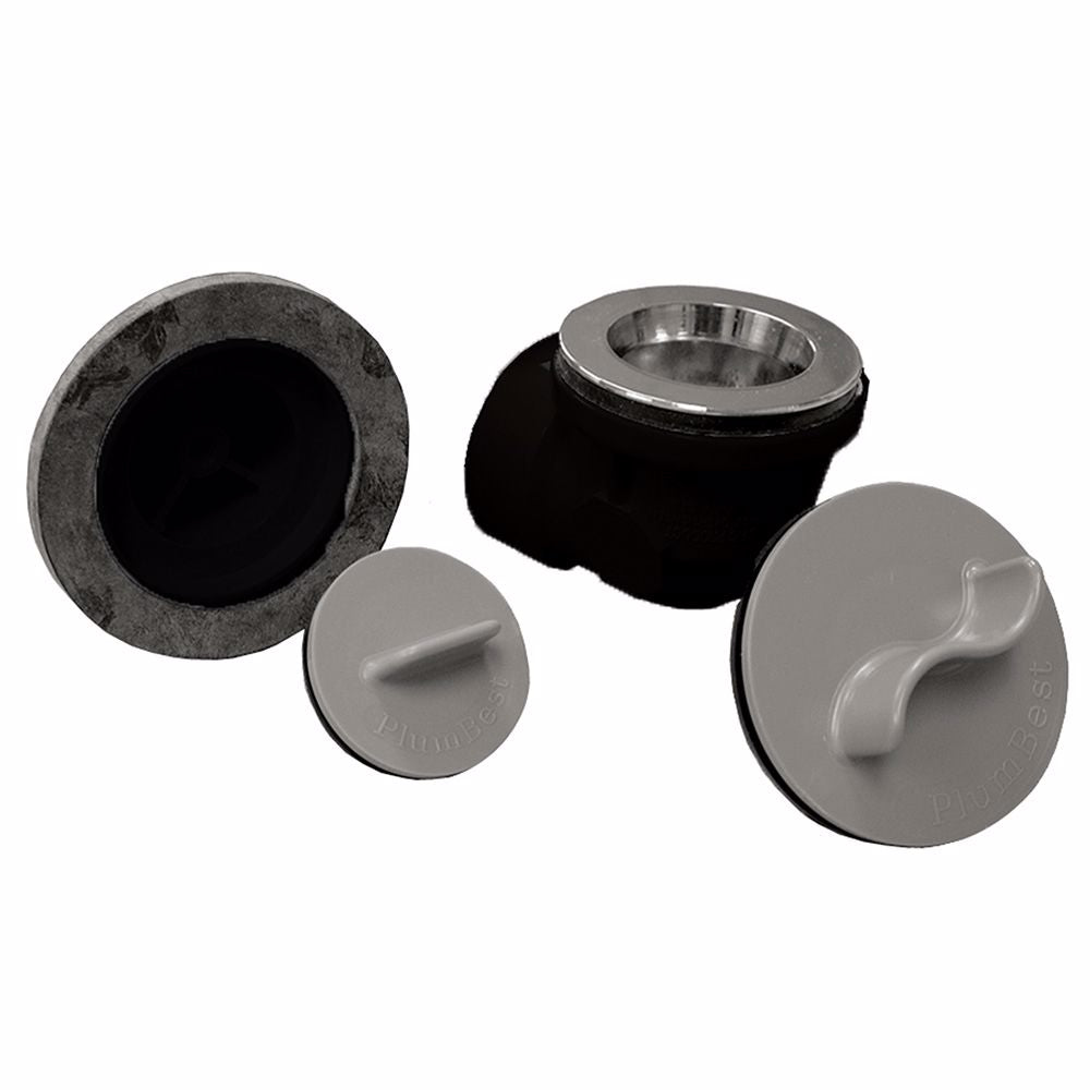 Jones Stephens B07374 Chrome Plated One-Hole Rough-In Bath Waste Kit with Lift and Turn Drain, ABS