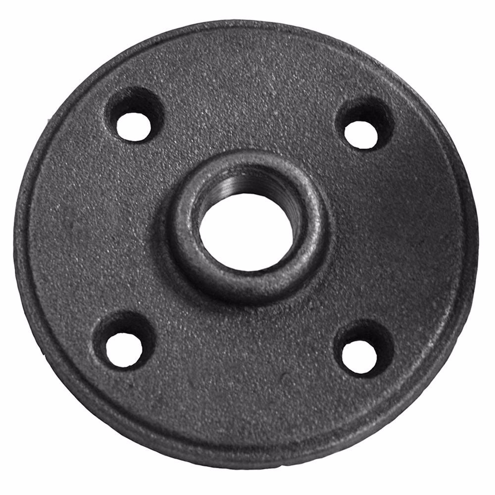 Jones Stephens B3550215 1-1/4" Black Iron Floor Flange