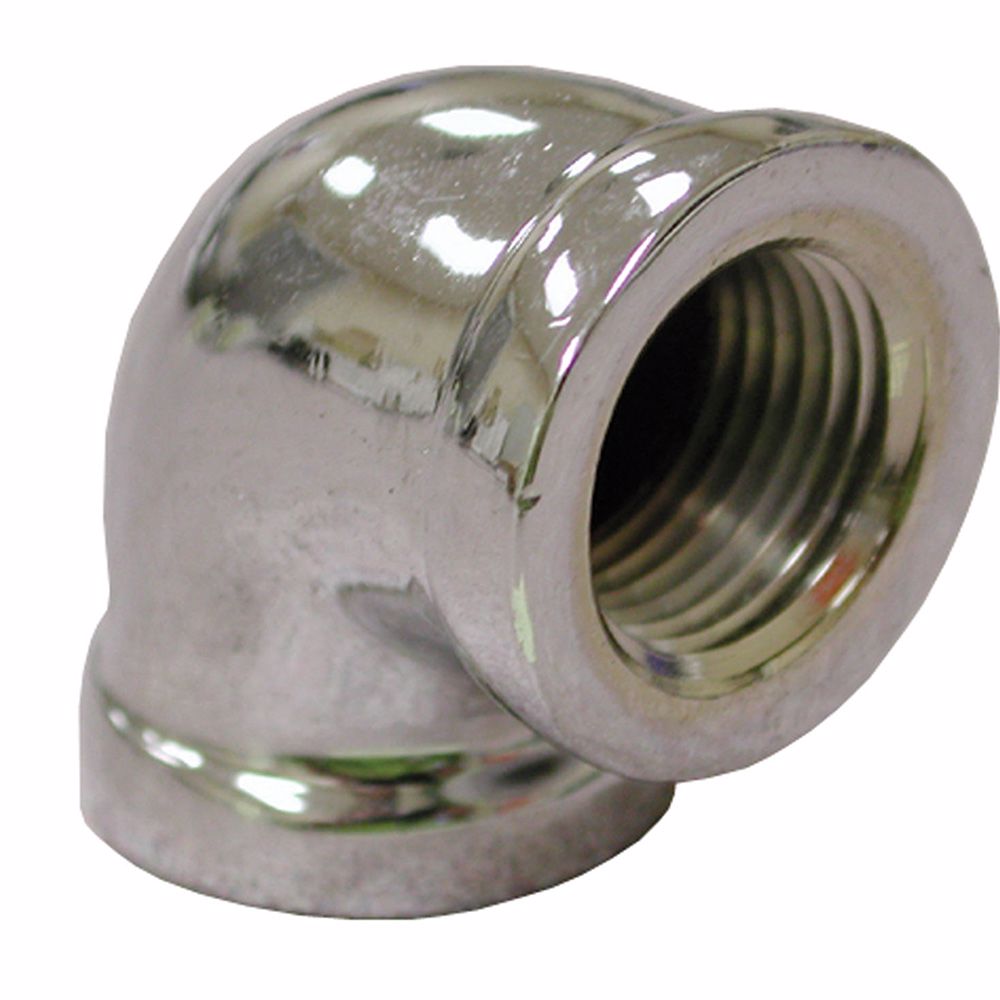 Jones Stephens B50004LF 1" Chrome Plated Bronze 90° Elbow