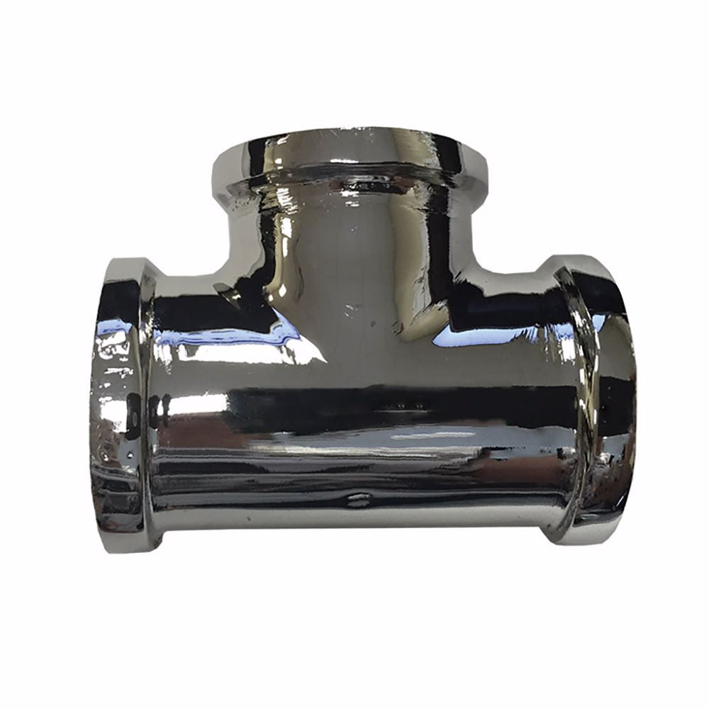 Jones Stephens B50031LF 3/8" Chrome Plated Bronze Tee
