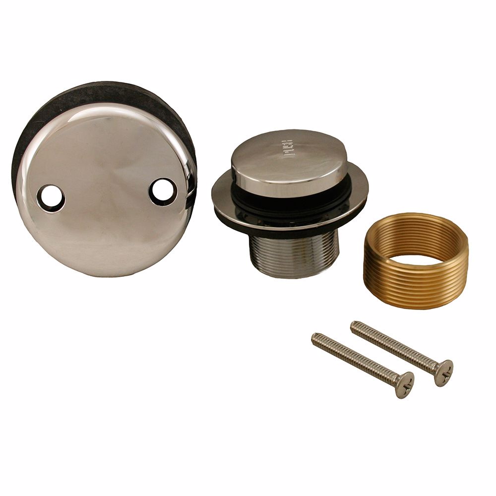Jones Stephens B51007 Chrome Plated Two-Hole Toe Touch Tub Drain Trim Kit