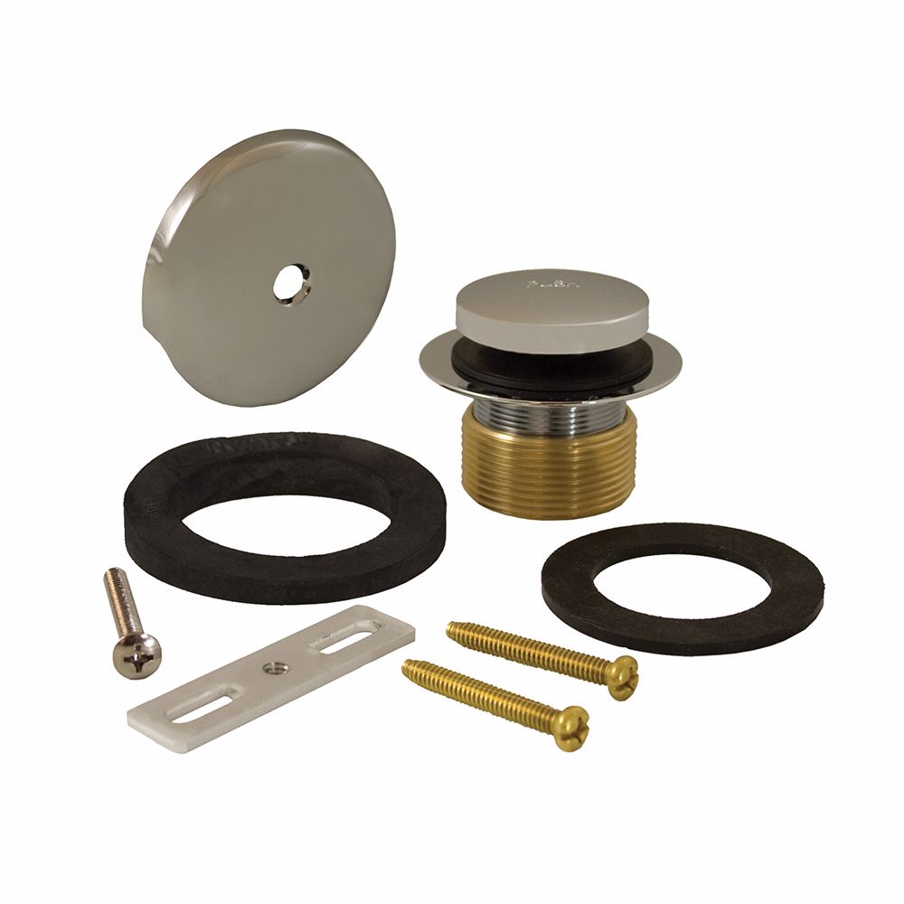Jones Stephens B51010 Chrome Plated One-Hole Toe Touch Tub Drain Trim Kit