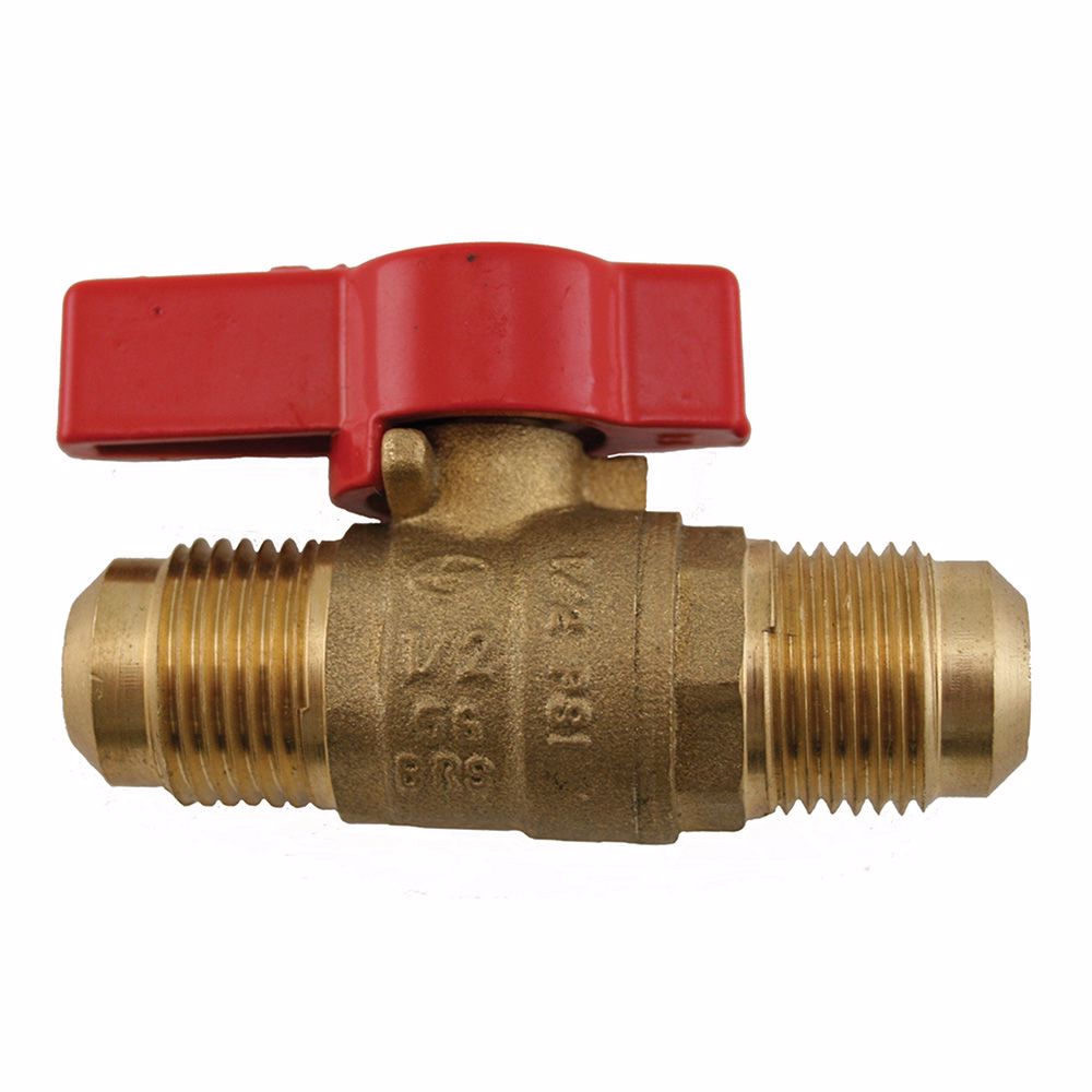 Jones Stephens B67106 1/2" Flare Brass Gas Ball Valve