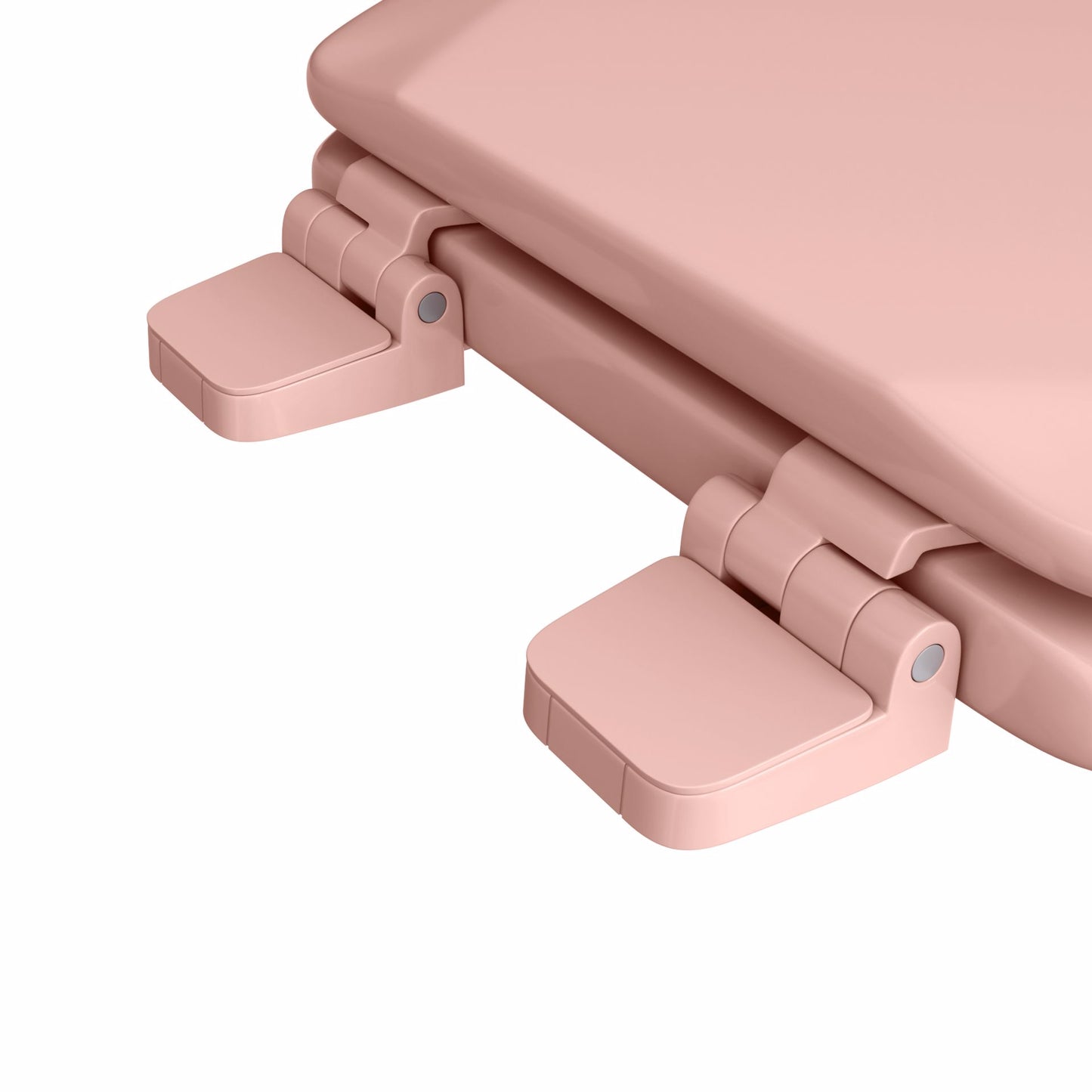 Jones Stephens C014WD20 Venetian Pink Deluxe Molded Wood Toilet Seat, Closed Front with Cover, Elongated