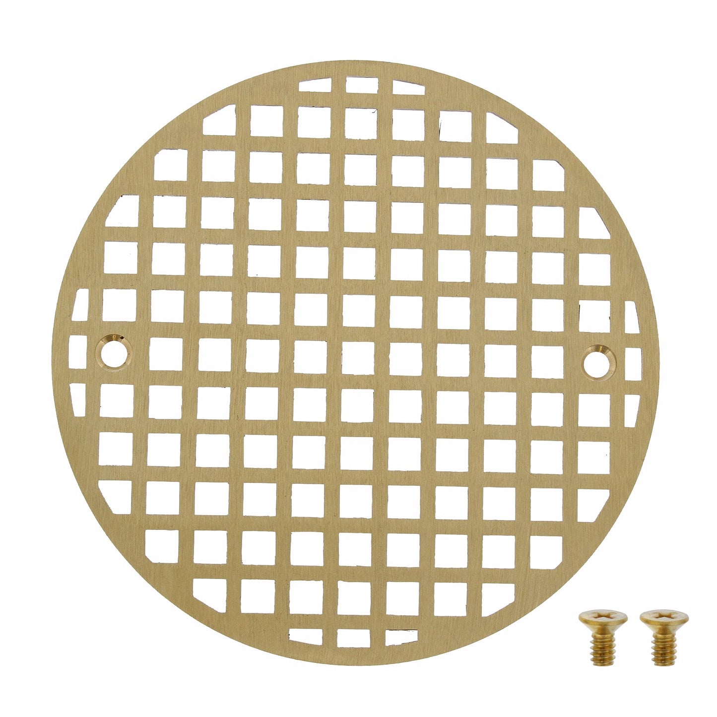 Jones Stephens C60801 6" Polished Brass Round Cast Coverall Strainer