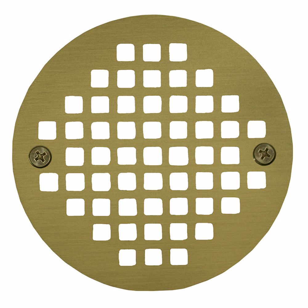 Jones Stephens C60804 5" Polished Brass Round Cast Coverall Strainer